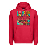 Cardinal i was country when country wasnt cool Premium Hoodie - MaliasSmallBusiness