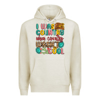 Oatmeal Heather i was country when country wasnt cool Premium Hoodie - MaliasSmallBusiness