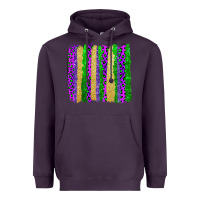 Plum mardi gras brushstrokes Heavyweight Hoodie - AdoDesignShop