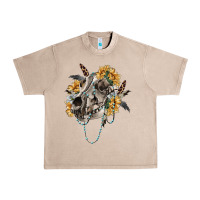 French Oak Boho wolf skull Urban Heavy Tee - RanaPortraitStore