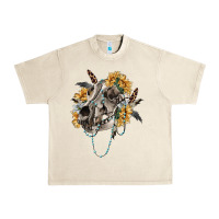 Sandshell Boho wolf skull Urban Heavy Tee - RanaPortraitStore