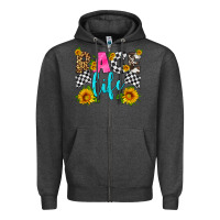 Charcoal Heather race life Zipper Hoodie - HRA Design Shop