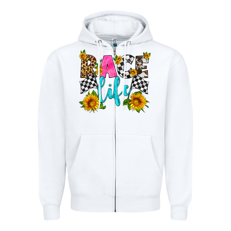 Race Life Zipper Hoodie by HRA Design Shop | Teevron