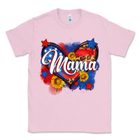 Bubblegum Pink American mama heart Classic Tee - Neo Western