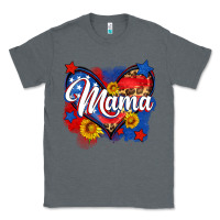Charcoal Heather American mama heart Classic Tee - Neo Western