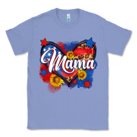 Colony Blue American mama heart Classic Tee - Neo Western
