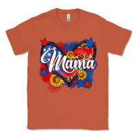Copper American mama heart Classic Tee - Neo Western