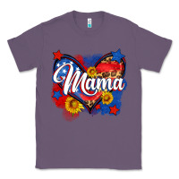 Lavender American mama heart Classic Tee - Neo Western