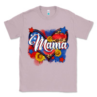 Lilac American mama heart Classic Tee - Neo Western