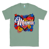 Sage American mama heart Classic Tee - Neo Western