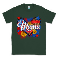 Sports Green American mama heart Classic Tee - Neo Western