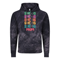 Cloud Black she is mom Vintage Hoodie - JahusDesignShop