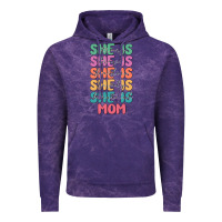 Cloud Purple she is mom Vintage Hoodie - JahusDesignShop