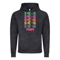 Vintage Black she is mom Vintage Hoodie - JahusDesignShop