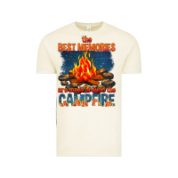 Vintage Arctic the best memories are made around the campfire Vintage Tee - texasbilliewilder