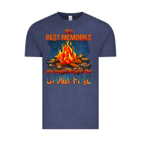 Vintage Denim the best memories are made around the campfire Vintage Tee - texasbilliewilder