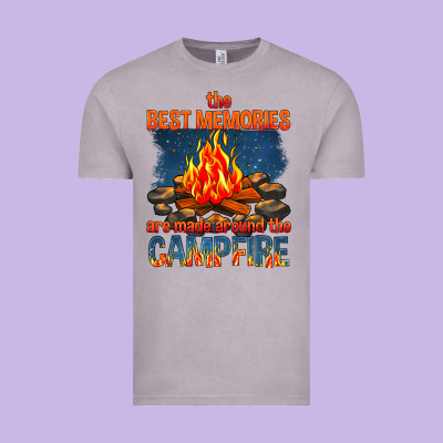 The Best Memories Are Made Around The Campfire Vintage Tee Designed By Texasbilliewilder