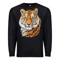 Black Tiger Head Premium Sweatshirt - LillyAllenDesigns