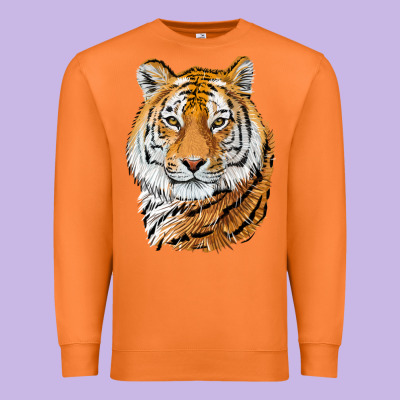 Tiger Head Premium Sweatshirt Designed By Lillyallendesigns