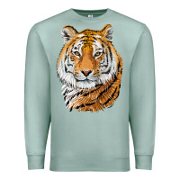 Seafoam Tiger Head Premium Sweatshirt - LillyAllenDesigns