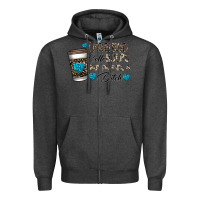 Charcoal Heather coffee Zipper Hoodie - CowhideDigitalArt