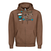 Chestnut coffee Zipper Hoodie - CowhideDigitalArt