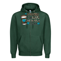 Sports Green coffee Zipper Hoodie - CowhideDigitalArt