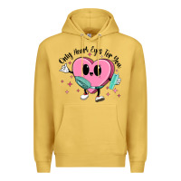 Antique Gold only heart eyes for you Premium Hoodie - MaliasSmallBusiness