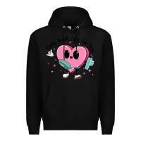 Black only heart eyes for you Premium Hoodie - MaliasSmallBusiness