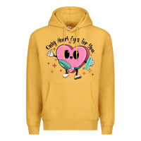 Mustard only heart eyes for you Premium Hoodie - MaliasSmallBusiness