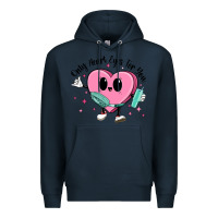 Navy only heart eyes for you Premium Hoodie - MaliasSmallBusiness