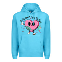 Ocean Blue only heart eyes for you Premium Hoodie - MaliasSmallBusiness