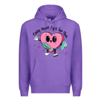 Purple only heart eyes for you Premium Hoodie - MaliasSmallBusiness