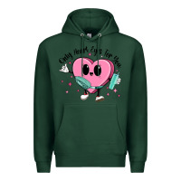 Sports Green only heart eyes for you Premium Hoodie - MaliasSmallBusiness