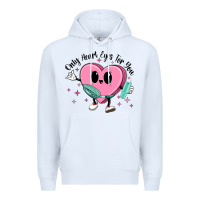 White only heart eyes for you Premium Hoodie - MaliasSmallBusiness