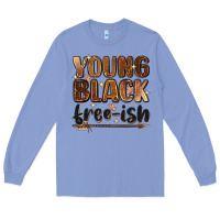 Colony Blue Young black free-ish Long Sleeve Tee - Zillion Design Studio