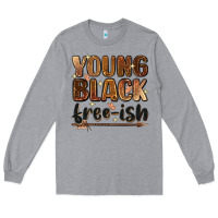 Heather Grey Young black free-ish Long Sleeve Tee - Zillion Design Studio