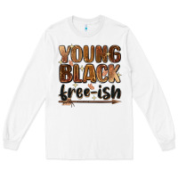 White Young black free-ish Long Sleeve Tee - Zillion Design Studio