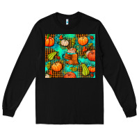 Black pumpkin spice and pumpkin Long Sleeve Tee - AdoDesignShop
