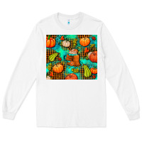 White pumpkin spice and pumpkin Long Sleeve Tee - AdoDesignShop