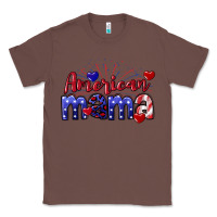 Chestnut American Mama 4th of july Classic Tee - CowGirlArtShop