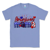 Colony Blue American Mama 4th of july Classic Tee - CowGirlArtShop