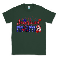 Sports Green American Mama 4th of july Classic Tee - CowGirlArtShop