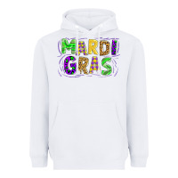White mardi gras Heavyweight Hoodie - AdoDesignShop