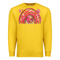 Lemon valentines day rainbow with heart Premium Sweatshirt - NancyCooperArtShop