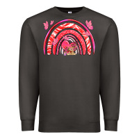 Smoke valentines day rainbow with heart Premium Sweatshirt - NancyCooperArtShop