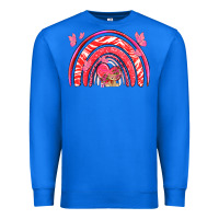 True Royal valentines day rainbow with heart Premium Sweatshirt - NancyCooperArtShop