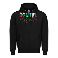 Black dental squad Zipper Hoodie - CowhideDigitalArt