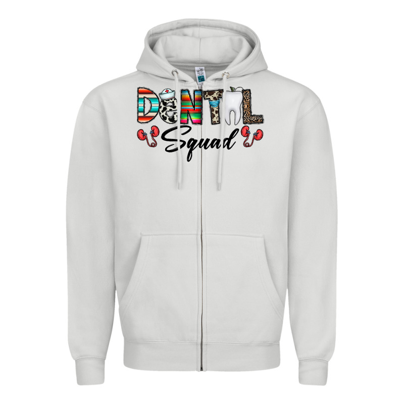 Dental Squad Zipper Hoodie by CowhideDigitalArt | Teevron