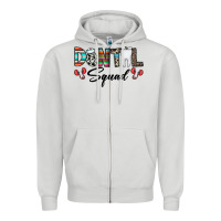Dove Grey dental squad Zipper Hoodie - CowhideDigitalArt